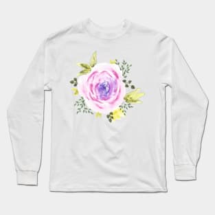 Pink Rose Long Sleeve T-Shirt